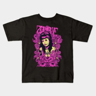 Zombie Woman Kids T-Shirt